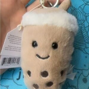 Jellycat Keychain Cream Bubble Tea Plush